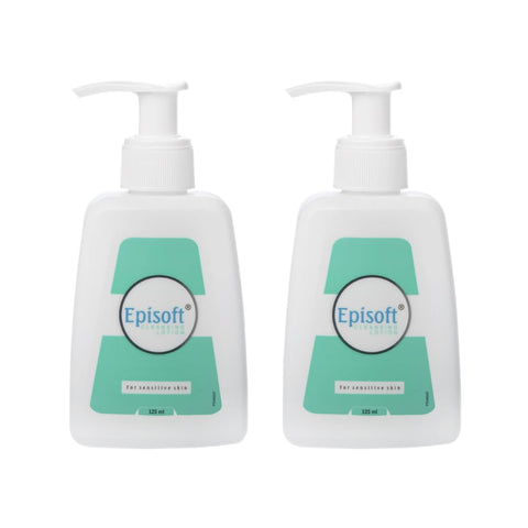 Episoft Cleansing Lotion for Sensitive & Dry Skin I Gentle Cleanser removes Excess oil 125ml (Pack of 2)