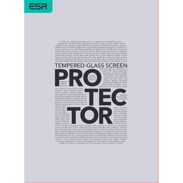 ESR 2 Pack Paper-Feel Screen Protectors for iPad Air 11 Inch M3/M2 (7th/6th Generation, 2025/2024), Write and Draw Like on Paper, 9H Tempered Glass, Matte Writing Film with Alignment Frame, Anti-Glare