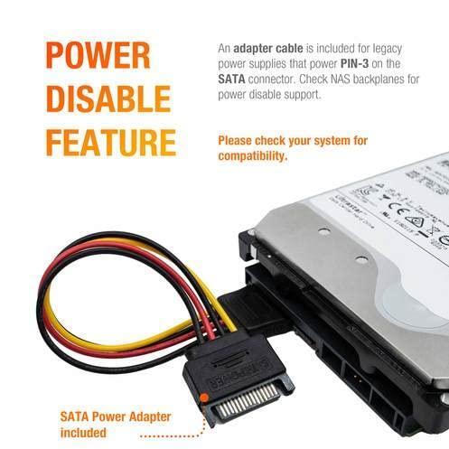 Western Digital HGST Ultrastar HC570 WUH722222ALE604 0F48152 22TB 7.2K RPM SATA 6Gb/s 512e Power Disable 3.5in Enterprise Hard Drive