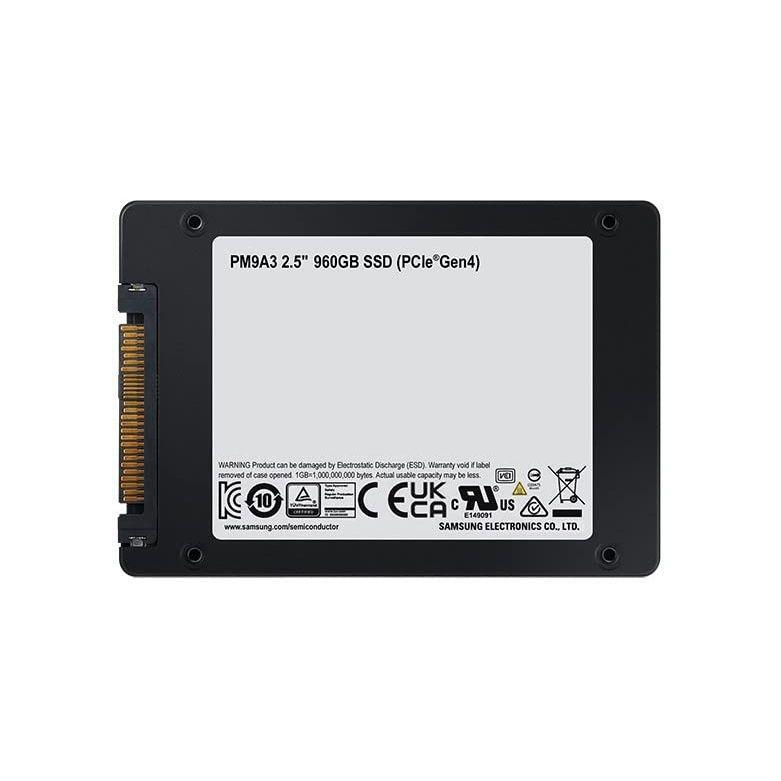 Samsung PM9A3 960 GB Solid State Drive - 2.5 Internal - U.2 [PCI Express NVMe 4.0 x4]