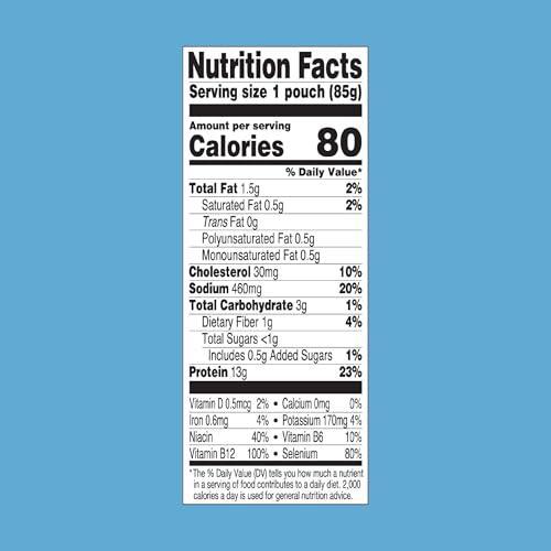StarKist Tuna Creations Deli Style Tuna Salad, 3 oz Pouch (1 Pack) Ready to Eat Wild Caught Tuna, 13g Protein, 80 Calories Per Serving, Gluten Free, Soy Free, Kosher, Perfect for Meals and Snacks