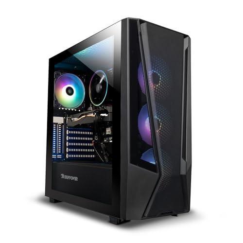 iBUYPOWER SlateMesh Gaming PC Computer Desktop SlateMeshA5N4601 (AMD Ryzen 5 7600, RTX 4060 8GB, 16GB DDR5 5200 Mhz, 500GB NVMe SSD, Windows 11 Home)