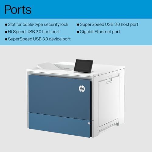 HP Color Laserjet Enterprise 6701dn Printer, Best for Business, (58M42A)