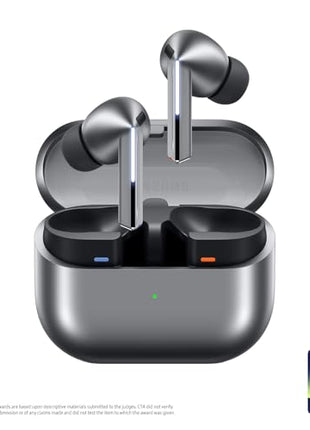 Samsung Galaxy Buds 3 Pro AI True Wireless Bluetooth Earbuds, Noise Cancelling, Sound Optimization, Redesigned Comfort Fit, Silver [US Version, Amazon Exclusive, 2Yr Warranty]