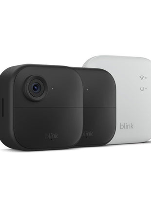 Blink Outdoor 4 XR – two-year battery wireless camera with 4x security coverage, 1000 ft open-air range or 400 ft with typical use — 2 camera system