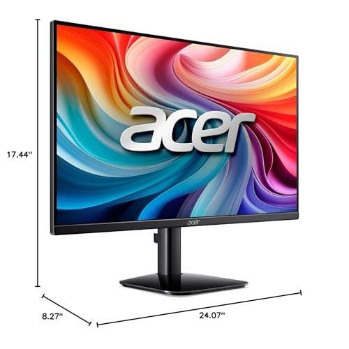 acer KB272 G0bi 27" IPS Full HD (1920 x 1080) Gaming Office Monitor | Adaptive-Sync Support (FreeSync Compatible) | Up to 120Hz Refresh | 1ms (VRB) | sRGB 99% | Tilt | HDMI & VGA Ports