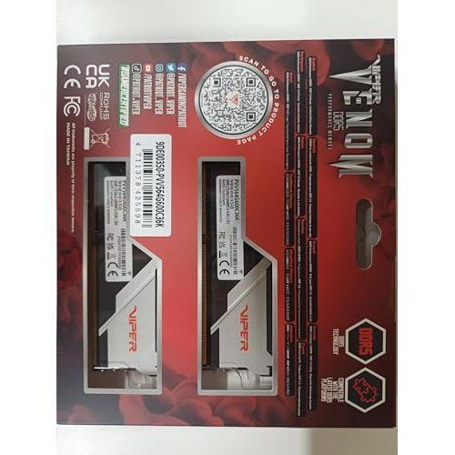Patriot Memory Viper Venom DDR5 RAM 64GB (2X32GB) 6000MHz CL36 1.35v UDIMM Desktop Gaming Memory Kit Compatible with Intel XMP/AMD Expo - PVV564G600C36K
