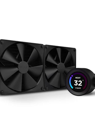 NZXT Kraken Elite 280 - RL-KN28E-B1-280mm AIO CPU Liquid Cooler - Customizable 2.36" LCD Display for Images, Performance Metrics and More - High-Performance Pump - 2 x F140P Fans - Black