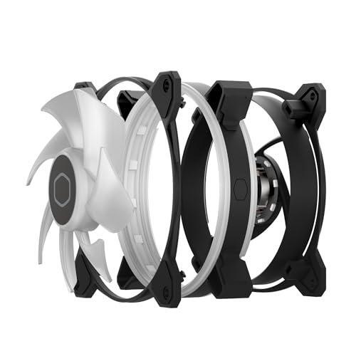 Cooler Master MF120 Halo² 3in1 PC Case|Liquid Cooler|Air Cooler Fan, 120mm Fan, Dual-Loop aRGB Rings, Dynamic PWM 2,050 RPM, Air Balance Blades, aRGB Lighting, Hybrid Frame