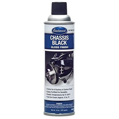 Eastwood Chassis Undercoating | Rust Protection Coating Chip & Scratch Resistant | Automotive Underseal to Protect your Cars Suspension, Chassis, Wheel Arches | Gloss Black 14 Oz Aerosol Can
