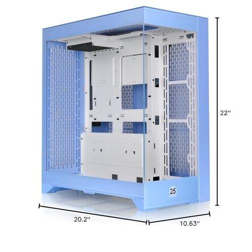 CTE E600 MX Hydrangea Blue E-ATX Mid Tower with Centralized Thermal Efficiency Design; Interchangeable Dual Front Panel; 3Way VGA Mounting Bracket; 400mm PCIe4 Riser Cable Included; CA-1Y3-00MFWN-00