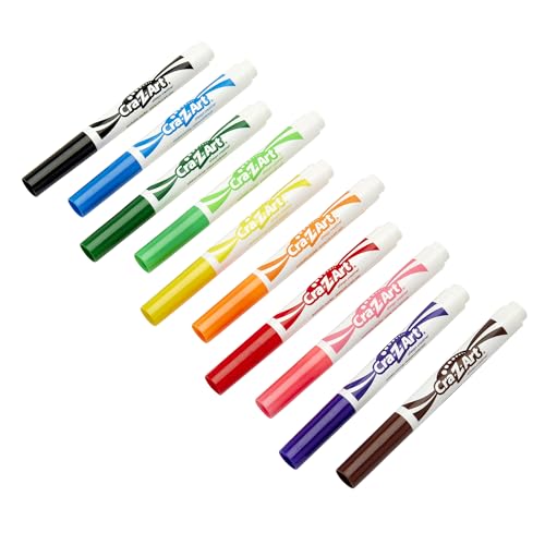Cra-Z-Art Classic Super Washable Markers, Broad Tip, Assorted Barrel, Assorted Ink, Pack Of 10 Markers