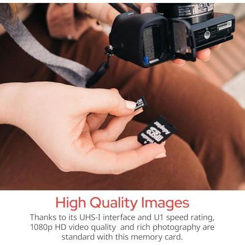 Verbatim 64GB Premium MicroSDXC Memory Card with Adapter UHS-I V10 Class 10 supports Full HD (1080p) U1 speed rated Up to 90MB/s read speed