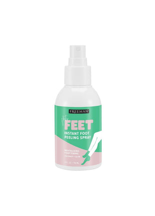 Freeman Flirty Feet Instant Foot Peeling Spray, Foot Mask, 4 fl oz | Foot peel mask for summer, moisturizing and smooth dry, cracked heels, remove dead skin quickly, cruelty-free and vegan