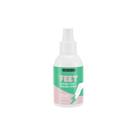 Freeman Flirty Feet Instant Foot Peeling Spray, Foot Mask, 4 fl oz | Foot peel mask for summer, moisturizing and smooth dry, cracked heels, remove dead skin quickly, cruelty-free and vegan
