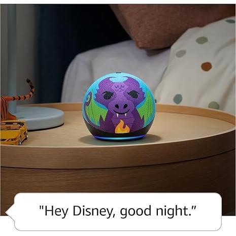 Amazon Echo Dot Kids with Alexa (newest model), Designed for kids, with parental controls, Includes 1 Year of Amazon Kids+, Owl