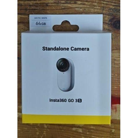 Insta360 GO 3S Camera Only (No Action Pod/Charger Included) - 64GB White, 4K Portable Vlogging Camera with Stabilization, Waterproof, Apple Find My & Mountable Design for POV Shots