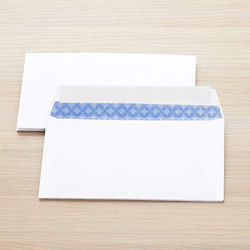 Amazon Basics Security Self-Seal Mailing Envelope, White, 6 3/4, 100-Pack