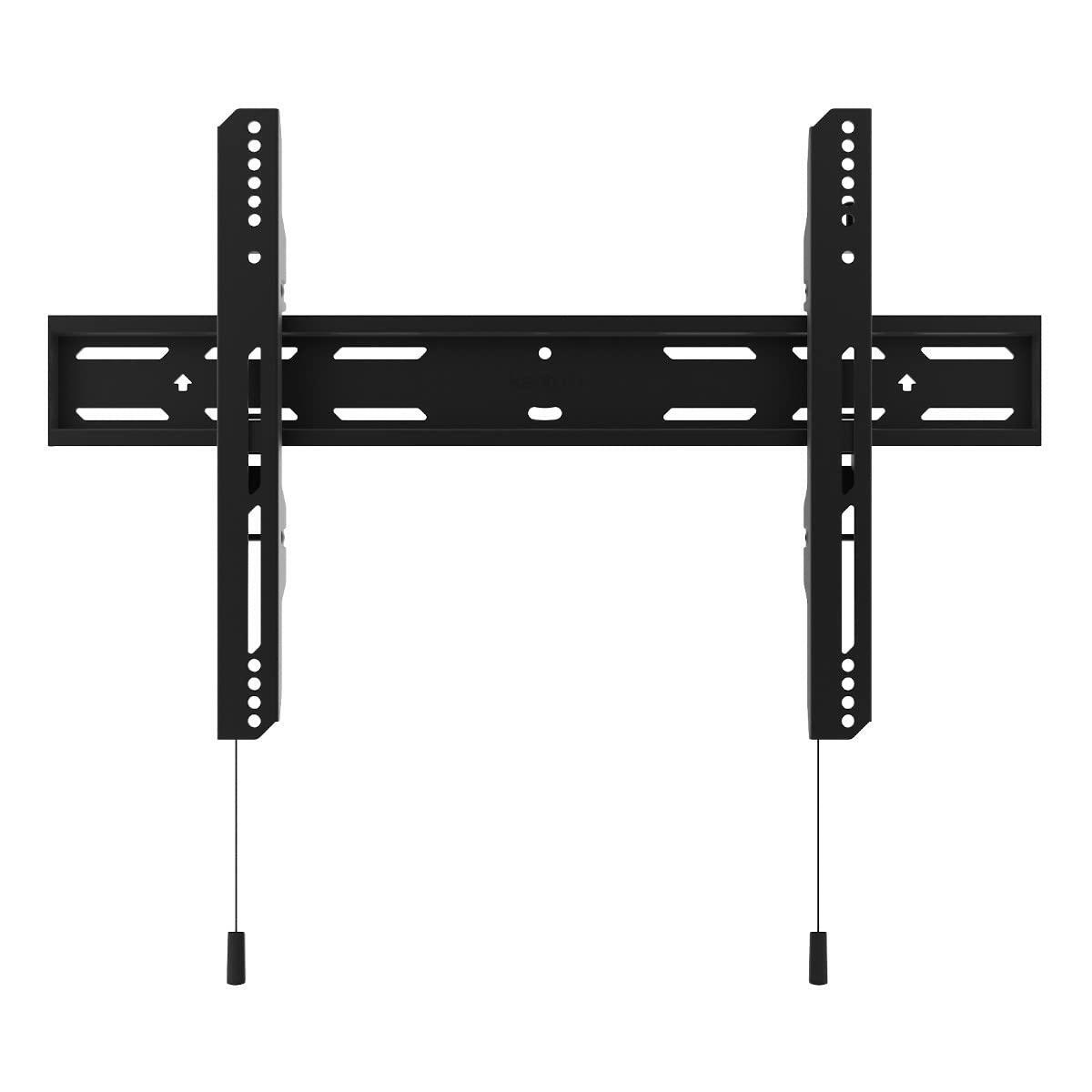Kanto PF300 Fixed TV Mount for 32" to 90" TVs | Up to 150 lb | VESA 100 x 100 to 600 x 400 | Extra Wide Wall Plate | Post-Installation Leveling | Lockable Arms | Quick Release | Low Profile | Black
