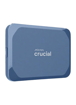 Crucial X10 1TB Portable SSD, Up to 2,100MB/s, USB 3.2 USB-C, External Solid State Drive, Compatible with Windows, Mac & Android, Durable Storage for Games, Photos & Files, Blue - CT1000X10SSD9-02