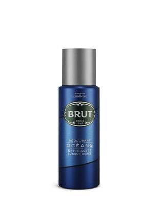 Brut Ocean Deodorant Body Spray for Men, Masculine Long-Lasting Deo with Fresh, Aquatic Fragrance, (200ml)