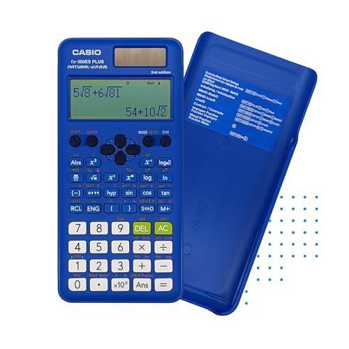 Casio fx-300ES Plus 2nd Edition – Standard Scientific Calculator | 262 Functions, Natural Textbook Display℠ | Ideal for Middle School, High School Math, Statistics & Algebra | Blue