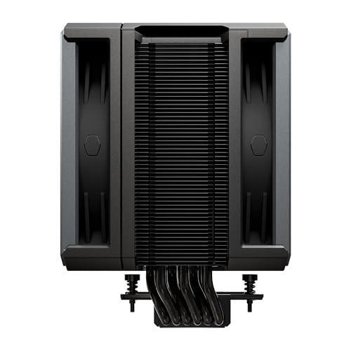 Cooler Master Hyper 612 APEX CPU Air Cooler, Dual Mobius 120 PWM Fan, Superconductive Composite 6 Copper Heat Pipes, 159mm Tall, Sleek Top Cover, AMD Ryzen AM5|AM4, Intel LGA 1851|1700 Brackets