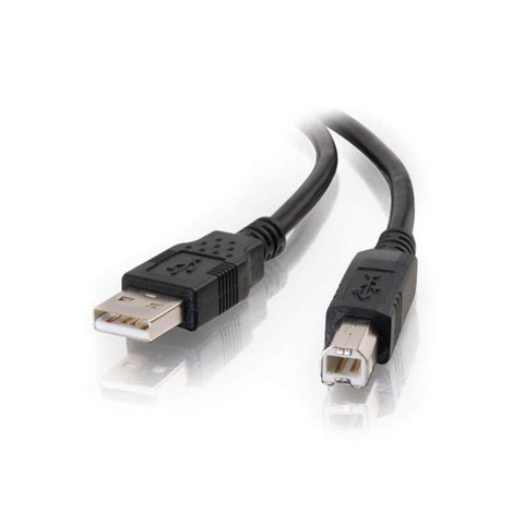 C2G 28102 USB Cable - USB 2.0 A Male to B Male Cable for Printers, Scanners, Brother, Canon, Dell, Epson, HP and more, Black (6.6 Feet, 2 Meters)