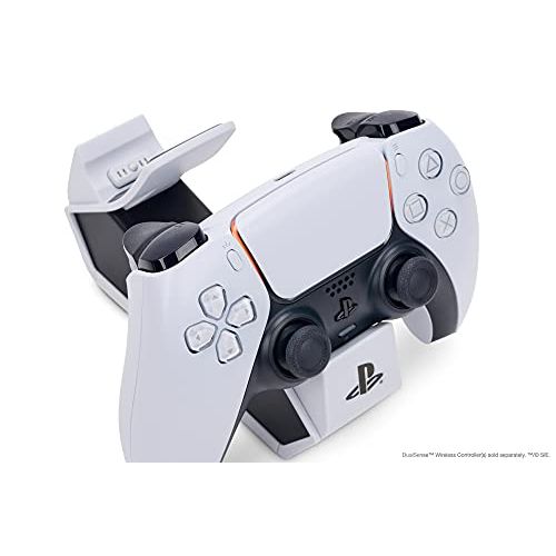 PowerA Twin Charging Station for Dualsense Wireless Controllers, Charge, Sony PlayStation, PS5, Officially Licensed