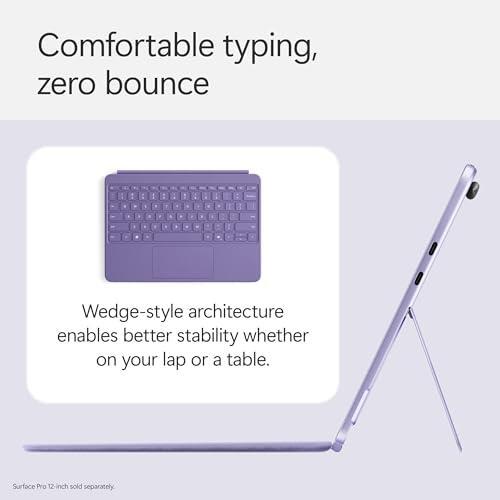 Microsoft Surface Pro Keyboard for Surface Pro 12" Device, Keyboard Only, Alcantara Material, Violet