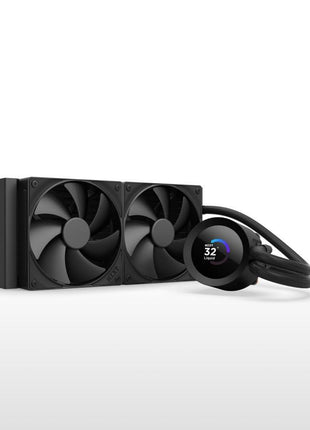NZXT Kraken Plus 240 – AIO CPU Liquid Cooler – 240mm Radiator – 2 x F120P Fans – Customizable 1.54 inch Square LCD – AMD® AM5, AM4 – Intel® LGA 1851/1700, 1200/115X – Black