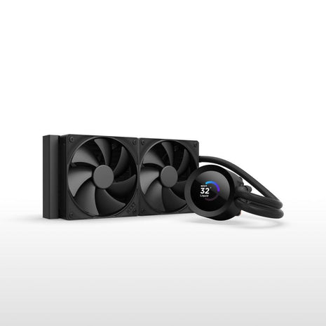 NZXT Kraken Plus 240 – AIO CPU Liquid Cooler – 240mm Radiator – 2 x F120P Fans – Customizable 1.54 inch Square LCD – AMD® AM5, AM4 – Intel® LGA 1851/1700, 1200/115X – Black