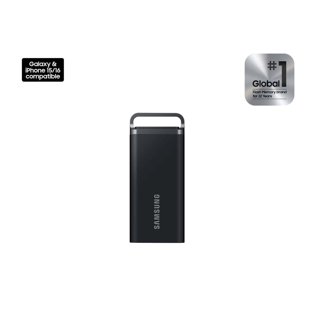 Samsung T5 EVO Portable SSD 2TB, USB 3.2 Gen 1 External Solid State Drive, Seq. Read Speeds Up to 460MB/s for Gaming and Content Creation, MU-PH2T0S/AM, Black