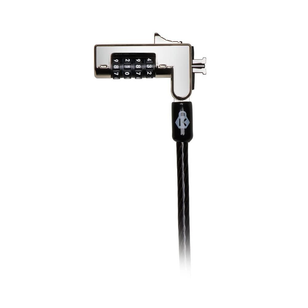 Kensington Slim Combo Lock for Standard Slot - Resettable - 4-Digit - Carbon Steel - for Notebook