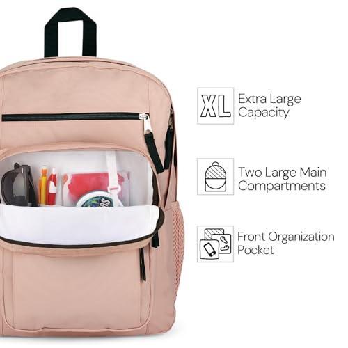 JanSport Laptop Backpack - Computer Bag with 2 Compartments, Ergonomic Shoulder Straps, 15” Laptop Sleeve, Haul Handle - Graphite Grey