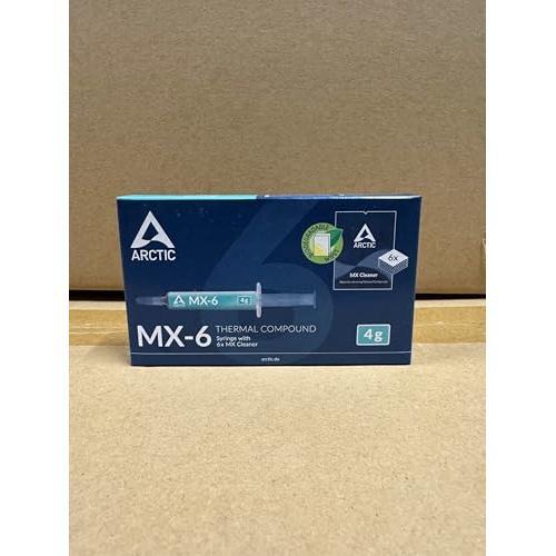 ARCTIC MX-6 (4 g, incl. 6 MX Cleaner) - Ultimate Performance Thermal Paste for CPU, Consoles, Graphics Cards, laptops, Very high Thermal Conductivity, Long Durability, Non-Conductive