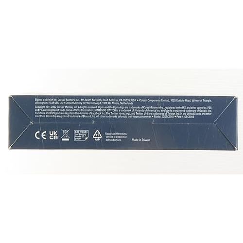 Elgato Chat Link Pro - Audio Adapter, for PS5, PS4, Nintendo Switch, Capture Voice Chat, Gameplay Sound, Extra Long Cable, Black
