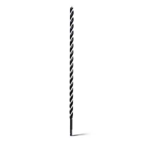 1/2 inchx 24 inch Auger Drill Bit for Wood,Hex Shank Tri Flute Wood Drill Bit for Soft and Hard Wood,Plastic,Drywall and Composite Materials