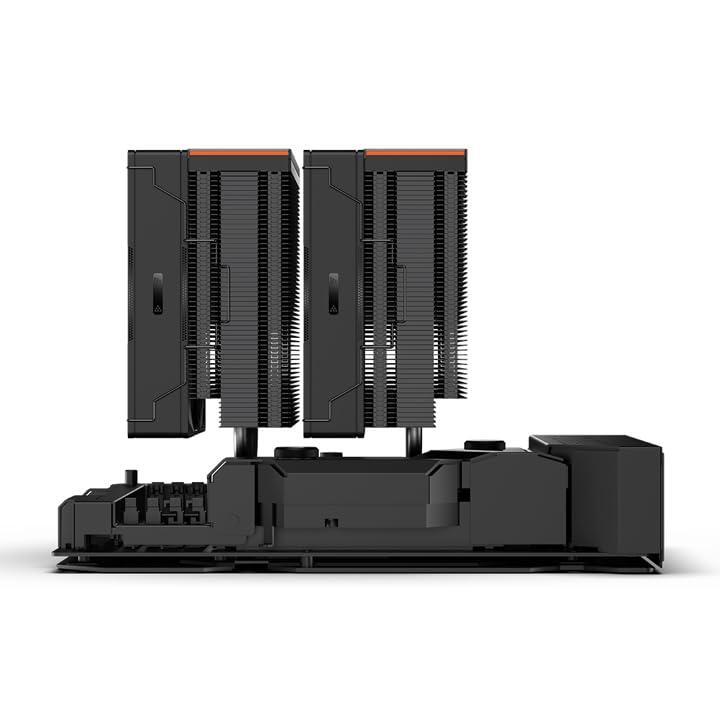 PCCOOLER CPS - RZ620 Black - 265W TDP - Dual Tower 6 * 6 Heat Pipe CPU Air Cooler with Adjustable PWM Three Mode Fans - Air Cooler for Intel LGA 115X/1200/1700 - AMD AM3/AM4 (RZ620-BKNWNX-GL)