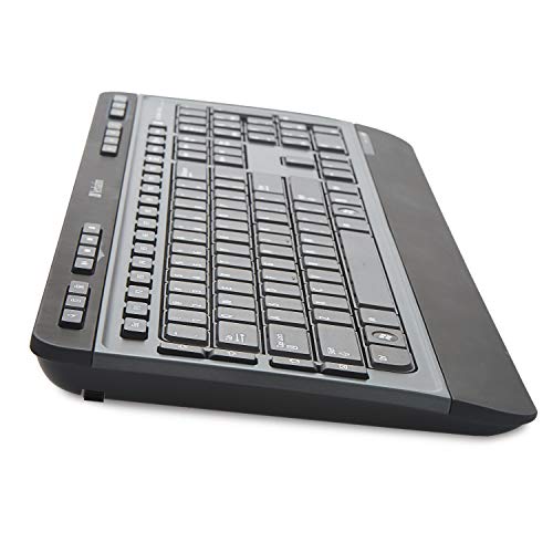 Verbatim Wireless Multimedia Keyboard and 6-Button Mouse Combo - 2.4GHz with Nano Receiver - Mac & PC Compatible - Black - 99788