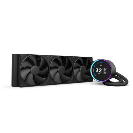 NZXT Kraken Elite 360 2024 - AIO CPU Liquid Cooler - 360mm Radiator - 3 x F120P Fans - Customizable 2.72 inch IPS LCD - NZXT Turbine Pump - AMD® AM5, AM4 - Intel® LGA 1851/1700, 1200/115X - Black