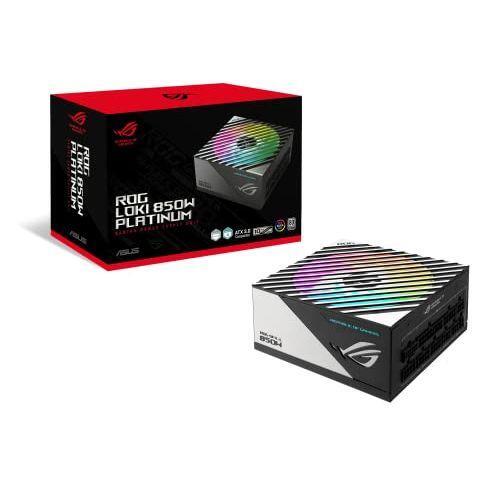 ASUS ROG Loki SFX-L 850W Platinum (Fully Modular Power Supply, 80+ Platinum, Lambda A Certified, 120mm PWM ARGB Fan, Aura Sync, ATX 3.0 Compatible, PCIe 5.0 Ready, 10 Year Warranty)