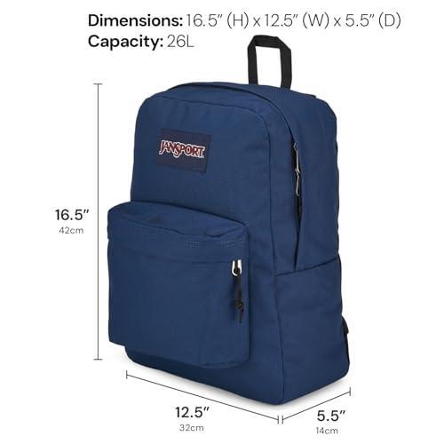 JanSport SuperBreak Plus Backpack with Padded 15-inch Laptop Sleeve and Integrated Bottle Pocket - Spacious and Durable Daypack for Work and Travel - Black