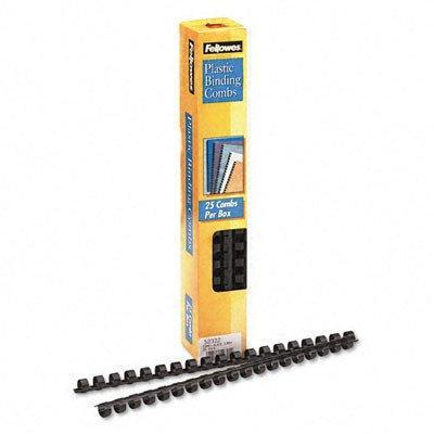 Plastic Comb Bindings, 55 Sheet Capacity, 25 Combs/Pack [Set of 3]