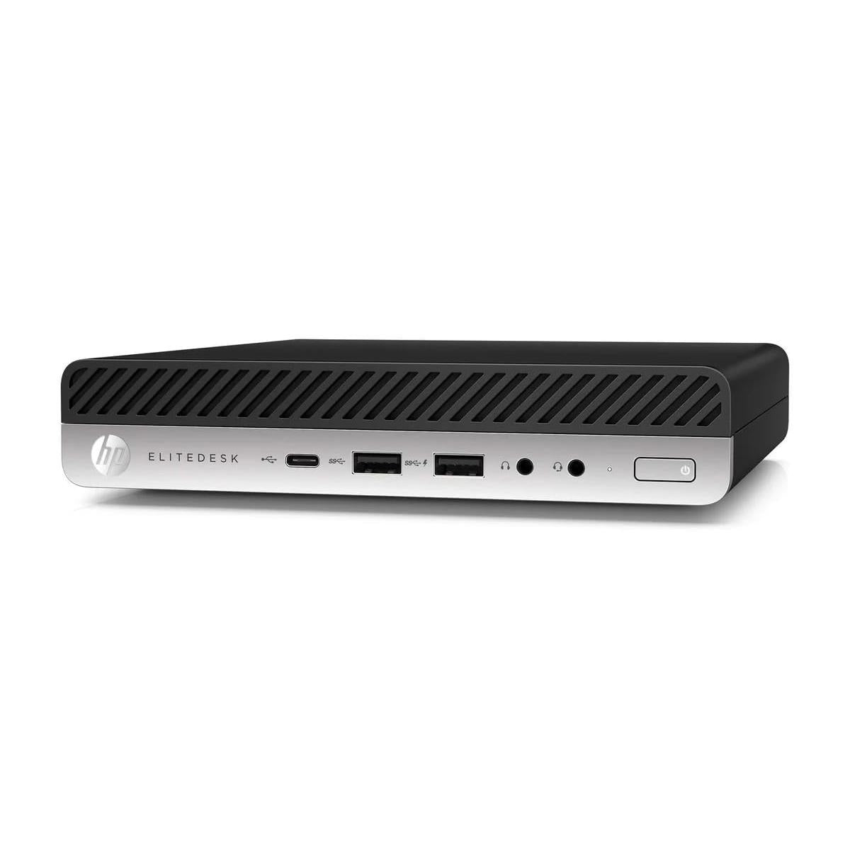 HP EliteDesk 800 G3 Mini Desktop Computer, Intel Quad-Core i5-6500T, 16GB DDR4 RAM, 256GB SSD, Keyboard & Mouse, VGA, DP, Windows 11 Pro (Renewed)