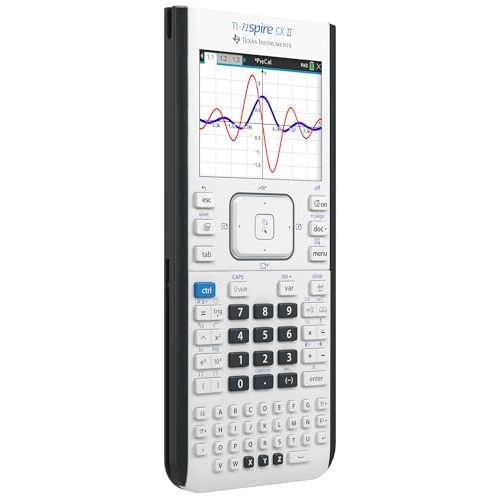 Texas Instruments TI-Nspire CX II Color Graphing Calculator with Student Software (PC/Mac) White 3.54 x 7.48