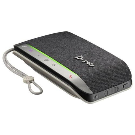 Poly - Sync 20 USB-C Personal Smart Speakerphone (Plantronics) - Connect to Cell Phone via Bluetooth and PC/Mac via USB-C Cable - Works with Teams (Certified), Zoom & More,Black
