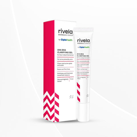 Rivela Dermascience AHA BHA Scar and Spot Correction Gel By Cipla | 15 ml | Pack of 1