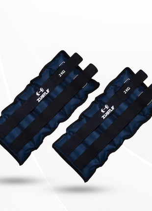 Zustle Adjustable Ankle/Wrist Weights for Running, Jogging, Cycling - 2kg
