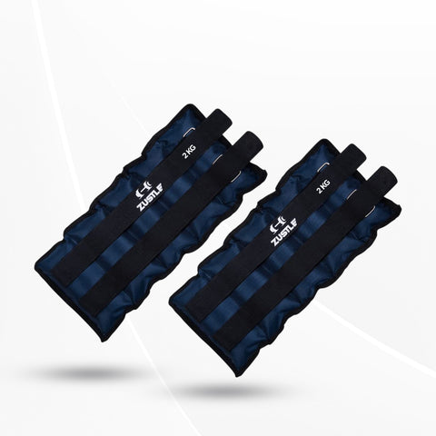 Zustle Adjustable Ankle/Wrist Weights for Running, Jogging, Cycling - 2kg